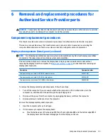 Preview for 47 page of HP zbook 15 G3 Maintenance And Service Manual