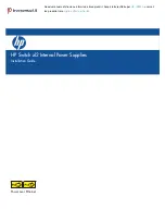 Preview for 1 page of HP zl2 Installation Manual