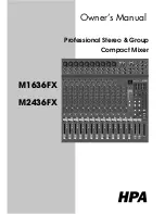 HPA M1636FX Owner'S Manual preview