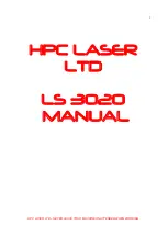 HPC Laser LS 3020 Manual preview