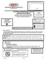 HPC Electronic Ignition Flame Control System Safety Manual preview