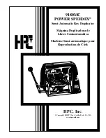 HPC POWER SPEEDEX 9180MC Manual preview