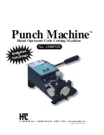 HPC Punch Machine 1200PCH Manual preview