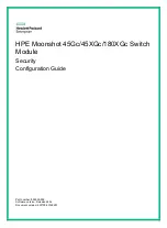 Предварительный просмотр 1 страницы HPE 704654-B21 Security Configuration Manual