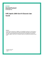 HPE Apollo 2000 Gen10 User Manual preview