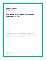 HPE Apollo 4530 Maintenance And Service Manual preview