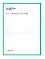 HPE Apollo 480 Hardware User'S Manual предпросмотр