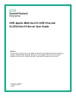 HPE Apollo 6500 Gen10 User Manual preview