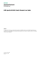 Предварительный просмотр 1 страницы HPE Apollo DX2000 User Manual