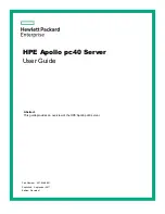 HPE Apollo pc40 User Manual preview