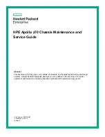 HPE Apollo z70 Maintenance And Service Manual preview