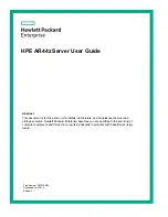 Предварительный просмотр 1 страницы HPE AR44z User Manual