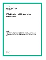 HPE AR64z Maintenance And Service Manual preview