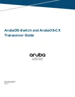 HPE Aruba QSFP+ Manual preview