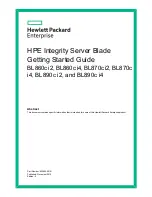 HPE BL860c i2 Getting Started Manual предпросмотр