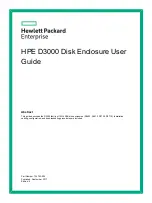 Preview for 1 page of HPE D3600 User Manual