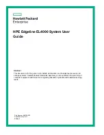 HPE Edgeline EL4000 User Manual preview