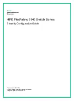 HPE FlexFabric 5940 SERIES Security Configuration Manual предпросмотр