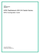 HPE FlexNetwork 5510 HI Series Mpls Configuration Manual preview