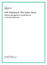 HPE FlexNetwork 7500 Series Network Management And Monitoring Command Reference preview