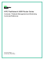 Предварительный просмотр 1 страницы HPE FlexNetwork MSR1002-4 Command Reference Manual