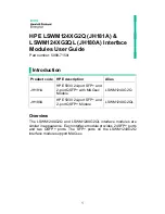 HPE JH180A User Manual preview