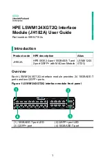 Preview for 1 page of HPE JH182A User Manual