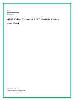 HPE OfficeConnect 1950 Series User Manual предпросмотр