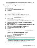 Предварительный просмотр 95 страницы HPE ProLiant DL388 Gen10 Maintenance And Service Manual