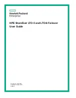 Preview for 1 page of HPE StoreEver LTO 5 User Manual