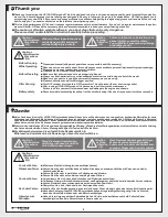 Предварительный просмотр 2 страницы HPI Racing E-Savage Instruction Manual