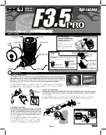 HPI Racing F3.5 PRO Engine Manual preview