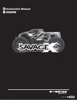 Предварительный просмотр 1 страницы HPI Racing Savage X RTR Instruction Manual