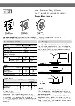 HPM EF100SQWE Instruction Manual предпросмотр