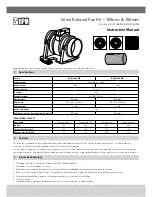 Предварительный просмотр 1 страницы HPM EFIL150SQWE Instruction Manual