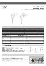 HPM GLLED005 Instruction Manual предпросмотр