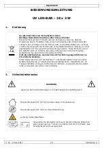 Preview for 23 page of HQ Power HQLE10038 User Manual