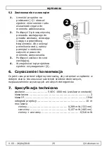 Предварительный просмотр 25 страницы HQ Power HQPE10006 User Manual