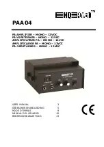 Preview for 1 page of HQ Power PAA04 User Manual