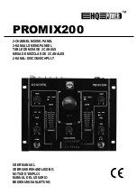 Предварительный просмотр 1 страницы HQ Power PROMIX200 User Manual