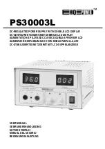 Предварительный просмотр 1 страницы HQ Power PS30003L User Manual