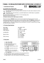 Предварительный просмотр 3 страницы HQ Power PS30003L User Manual