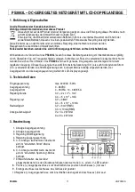 Предварительный просмотр 11 страницы HQ Power PS30003L User Manual