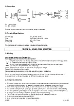 Preview for 4 page of HQ Power VDPSP4 User Manual