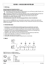 Preview for 9 page of HQ Power VDPSP4 User Manual