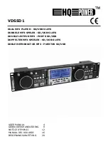 HQ Power VDSSD1 User Manual preview