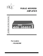 HQ HQ-HA30W Installation And User Instructions Manual предпросмотр