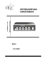 Предварительный просмотр 19 страницы HQ HQ-HA60W Installation And User Instructions Manual