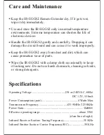 Preview for 8 page of HQ IR-EGGS2 Owner'S Manual