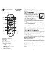 Предварительный просмотр 6 страницы HQ RC UNI/AIRC03 Instructions Manual